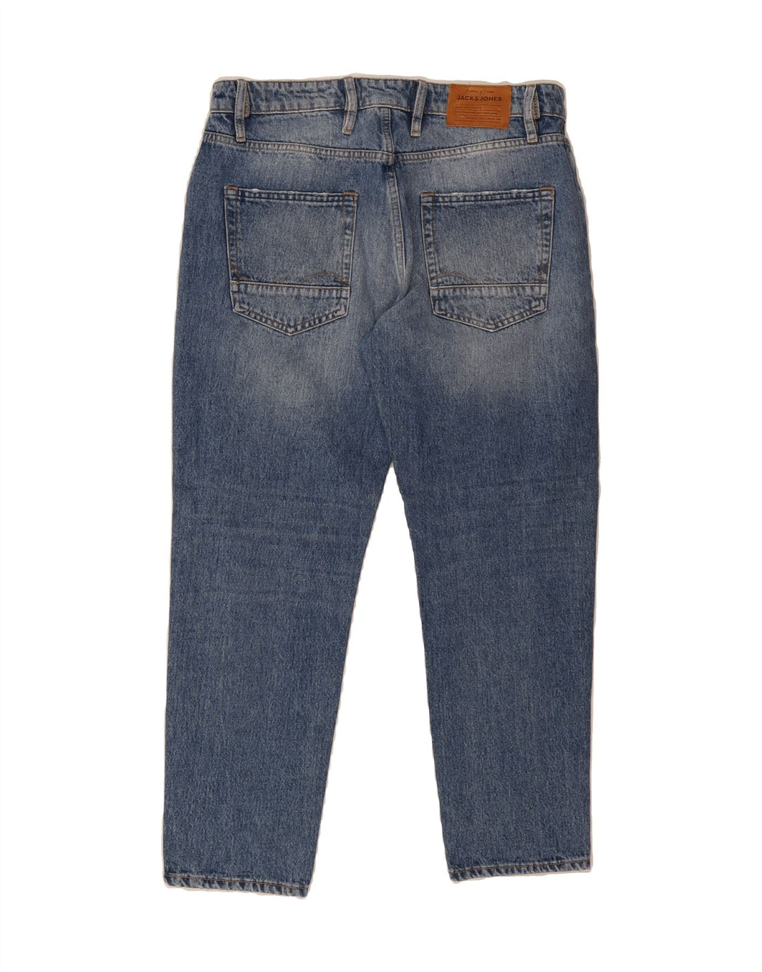 JACK & JONES Mens Frank Cropped Jeans W31 L27 Blue Cotton Vintage Jack & Jones and Second-Hand Jack & Jones from Messina Hembry 