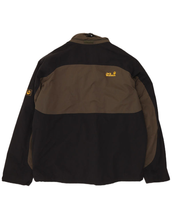 JACK WOLFSKIN Mens Windbreaker Jacket UK 40/42 Large Navy Blue Colourblock