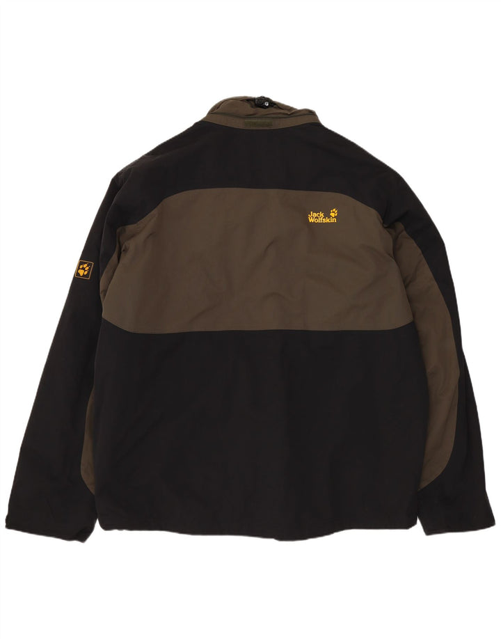 JACK WOLFSKIN Mens Windbreaker Jacket UK 40/42 Large Navy Blue Colourblock
