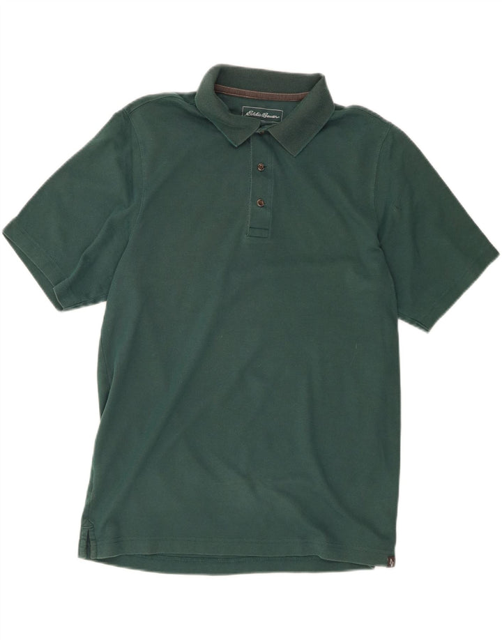 EDDIE BAUER Mens Polo Shirt Small Green Cotton Vintage Eddie Bauer and Second-Hand Eddie Bauer from Messina Hembry 