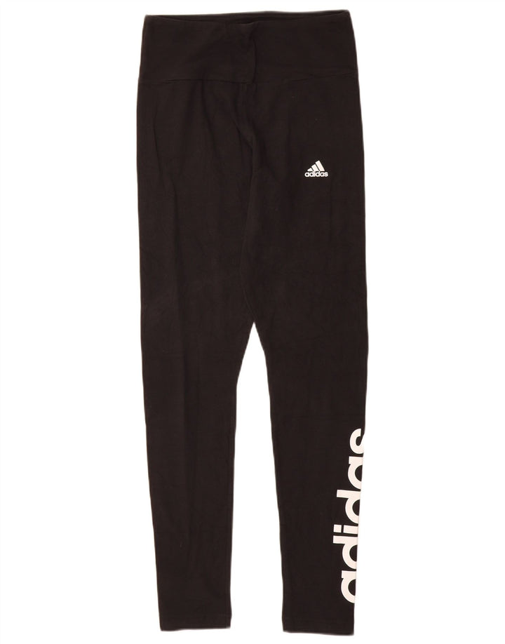 Adidas Womens Graphic Leggings UK 8/10 Small  Black