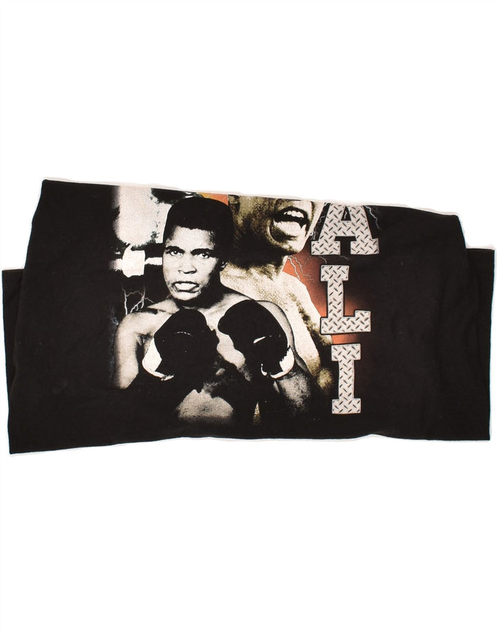 VINTAGE Mens Muhammad Ali Graphic T-Shirt Top Small Black Cotton Vintage Vintage and Second-Hand Vintage from Messina Hembry 