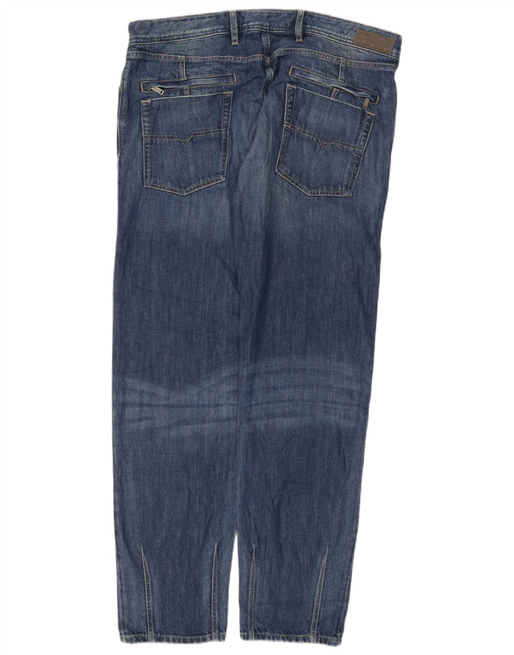 Diesel Mens Kander Straight Jeans W38 L32 Blue Cotton