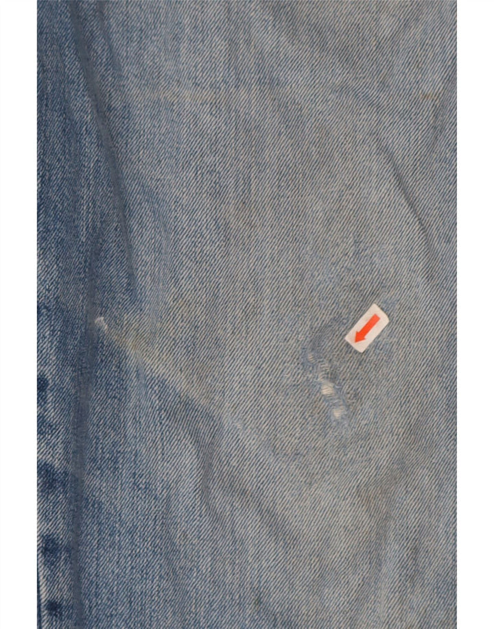 Wrangler Mens Texas Straight Jeans W38 L30 Blue Cotton