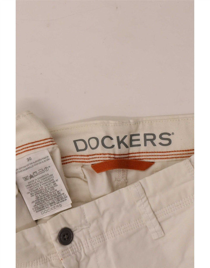 Dockers Mens Chino Shorts Medium W30 White Cotton