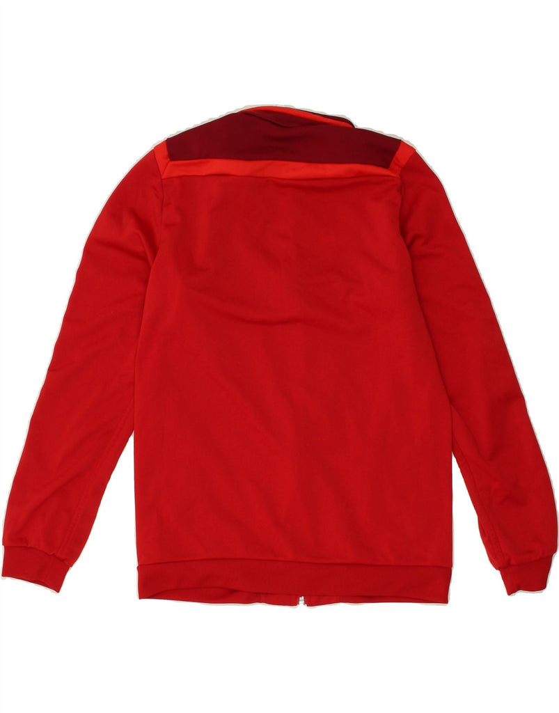 ADIDAS Boys Tracksuit Top Jacket 11-12 Years Red Colourblock Polyester | Vintage Adidas | Thrift | Second-Hand Adidas | Used Clothing | Messina Hembry 