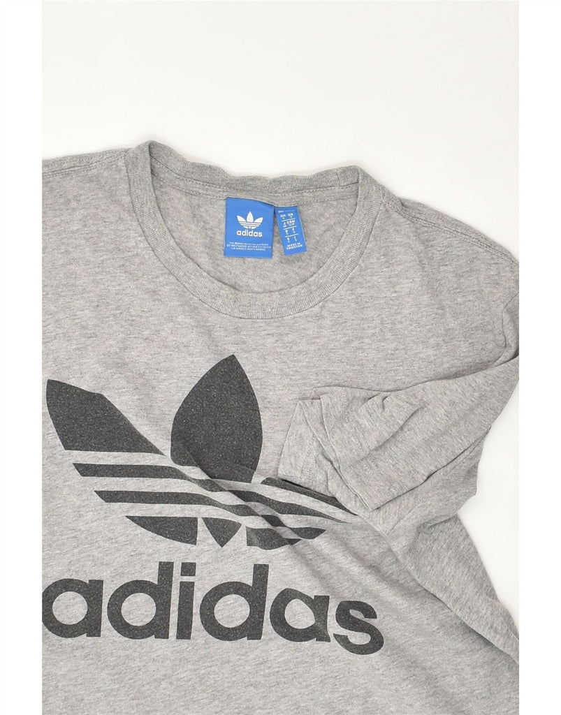 ADIDAS Mens Graphic T-Shirt Top Small Grey Cotton | Vintage Adidas | Thrift | Second-Hand Adidas | Used Clothing | Messina Hembry 