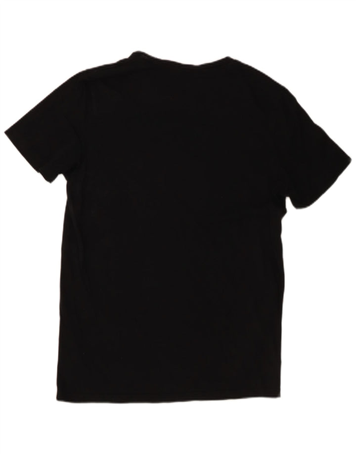 Jack & Jones Mens Regular Fit Graphic T-Shirt Top Medium Black Cotton