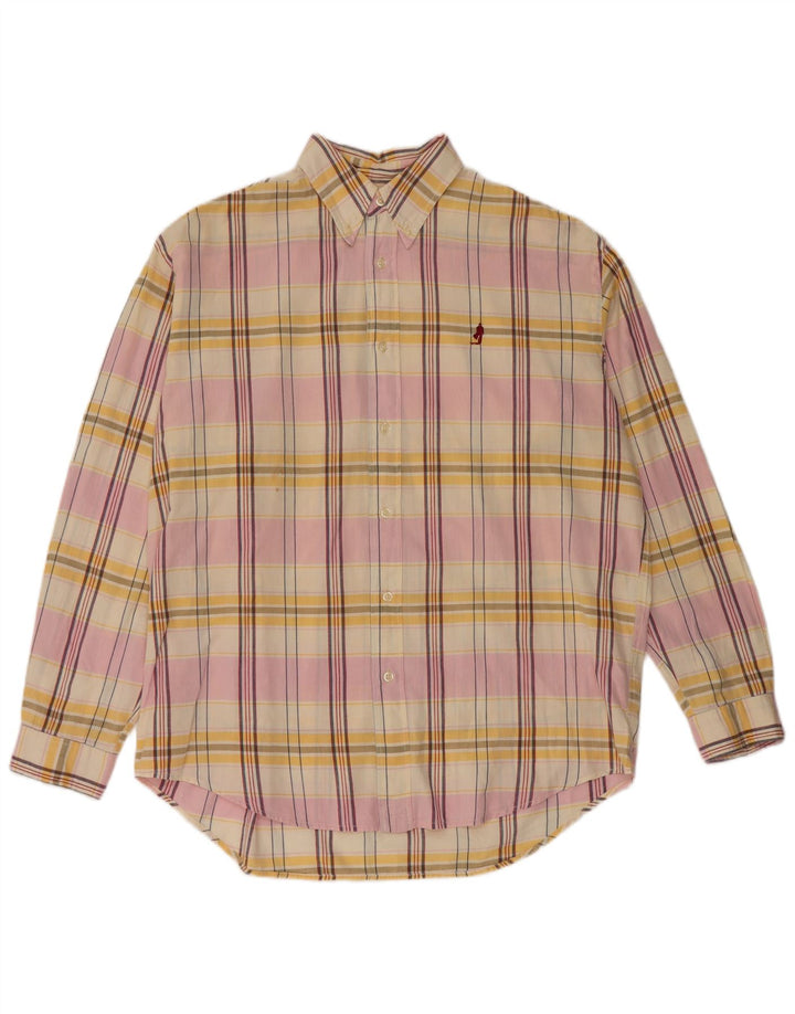 Marlboro Classics Mens Shirt Large Multicoloured Plaid Cotton