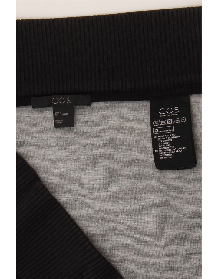 Cos Womens Straight Skirt Large W34  Grey Cotton