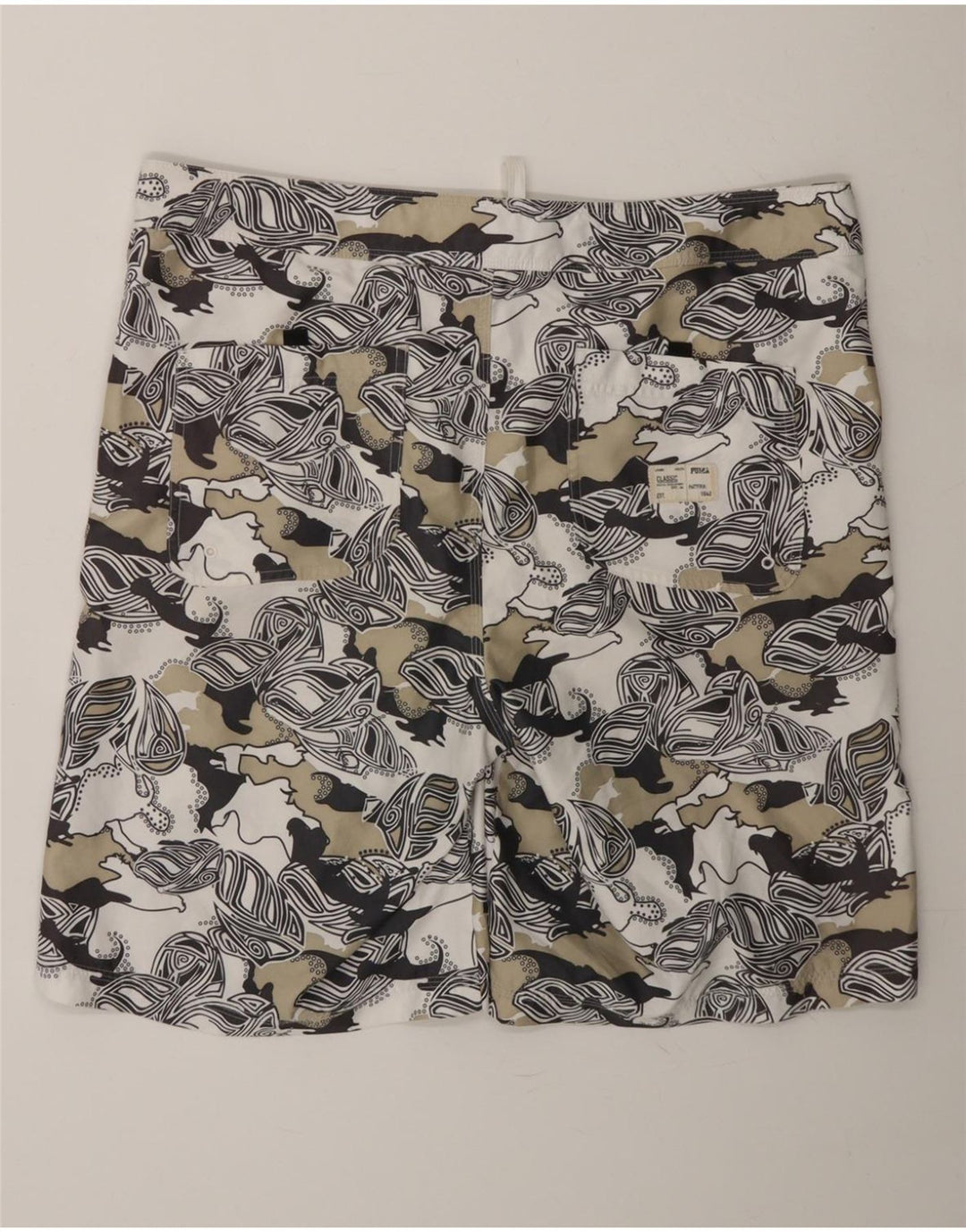 PUMA Mens Abstract Pattern Swimming Shorts Large  Multicoloured Vintage Puma and Second-Hand Puma from Messina Hembry 