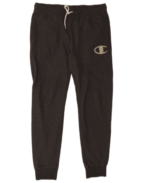 Champion Mens Graphic Tracksuit Trousers Joggers Large Grey