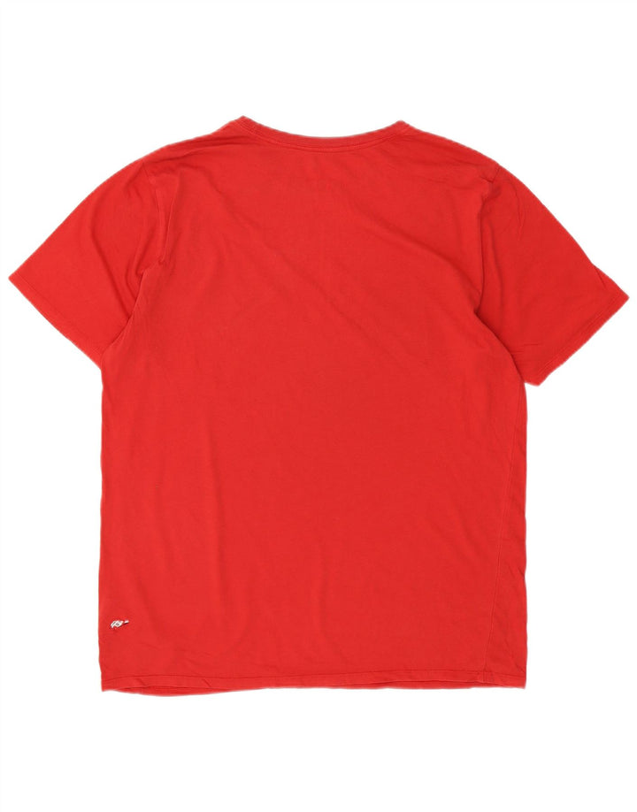 NIKE Mens Athletic Cut Graphic T-Shirt Top Large Red Cotton