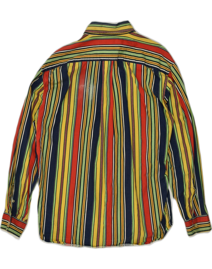 NORTH POLE Mens Shirt Medium Multicoloured Striped | Vintage North Pole | Thrift | Second-Hand North Pole | Used Clothing | Messina Hembry 