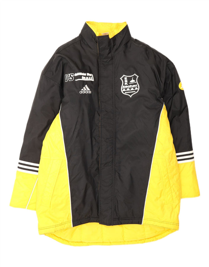 ADIDAS Mens Graphic Windbreaker Jacket UK 44/46 Large Black Colourblock