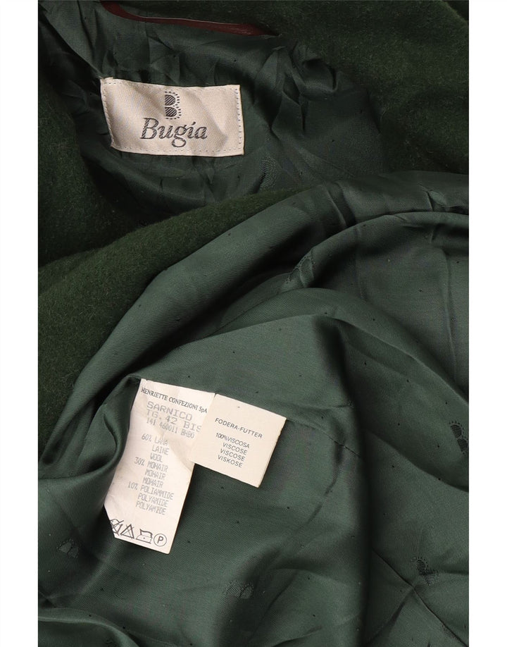 Vintage Womens Oversized Overcoat UK 18 XL Green Wool
