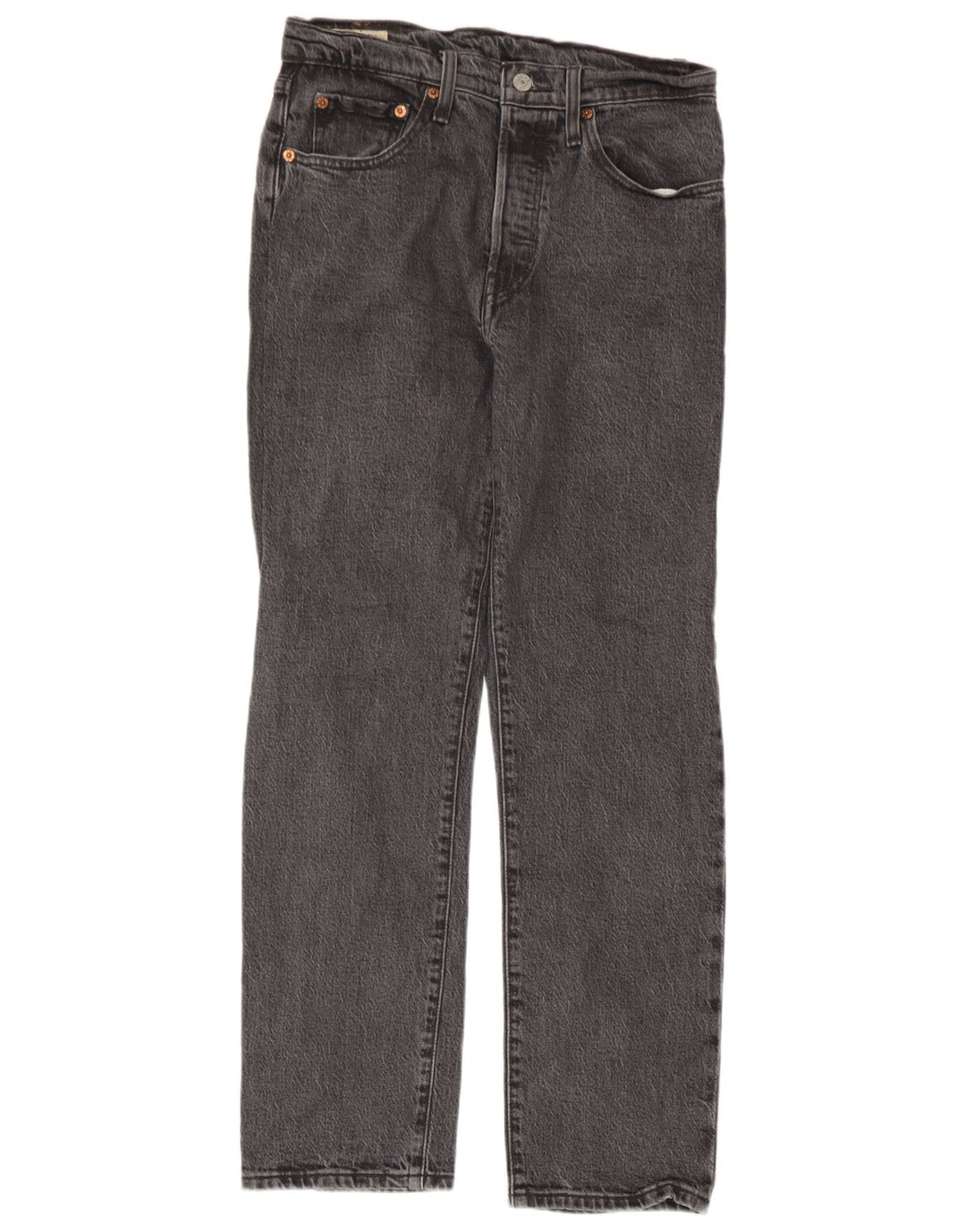 Levi's Mens 501 Straight Jeans W27 L28 Grey Cotton