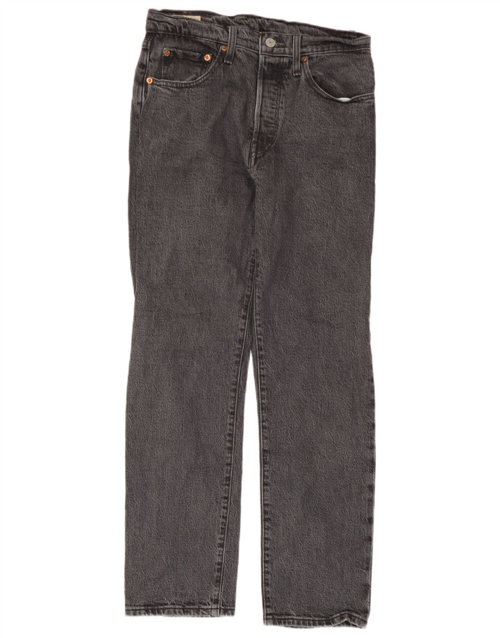 Levi's Mens 501 Straight Jeans W27 L28 Grey Cotton