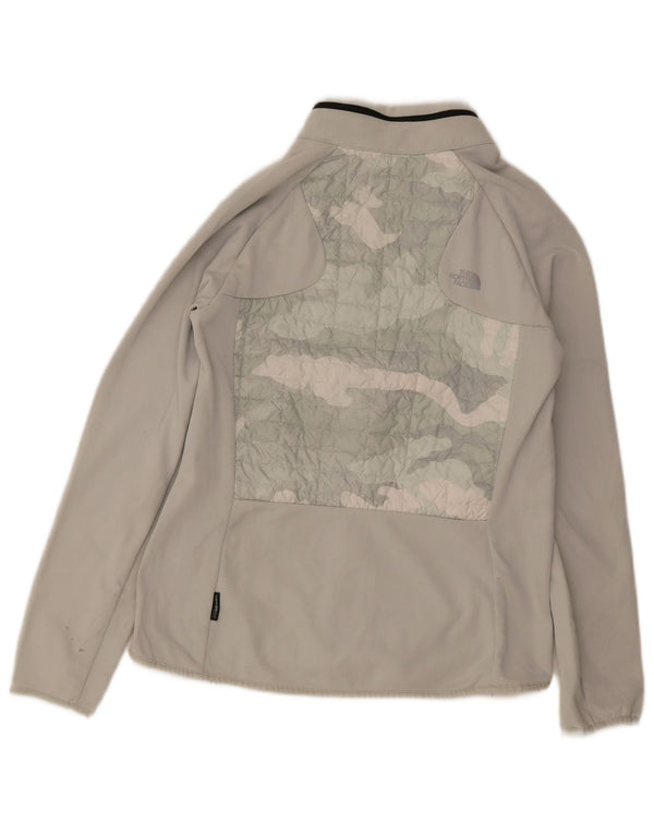 The North Face Womens Tracksuit Top Jacket UK 16 Large Green Camouflage