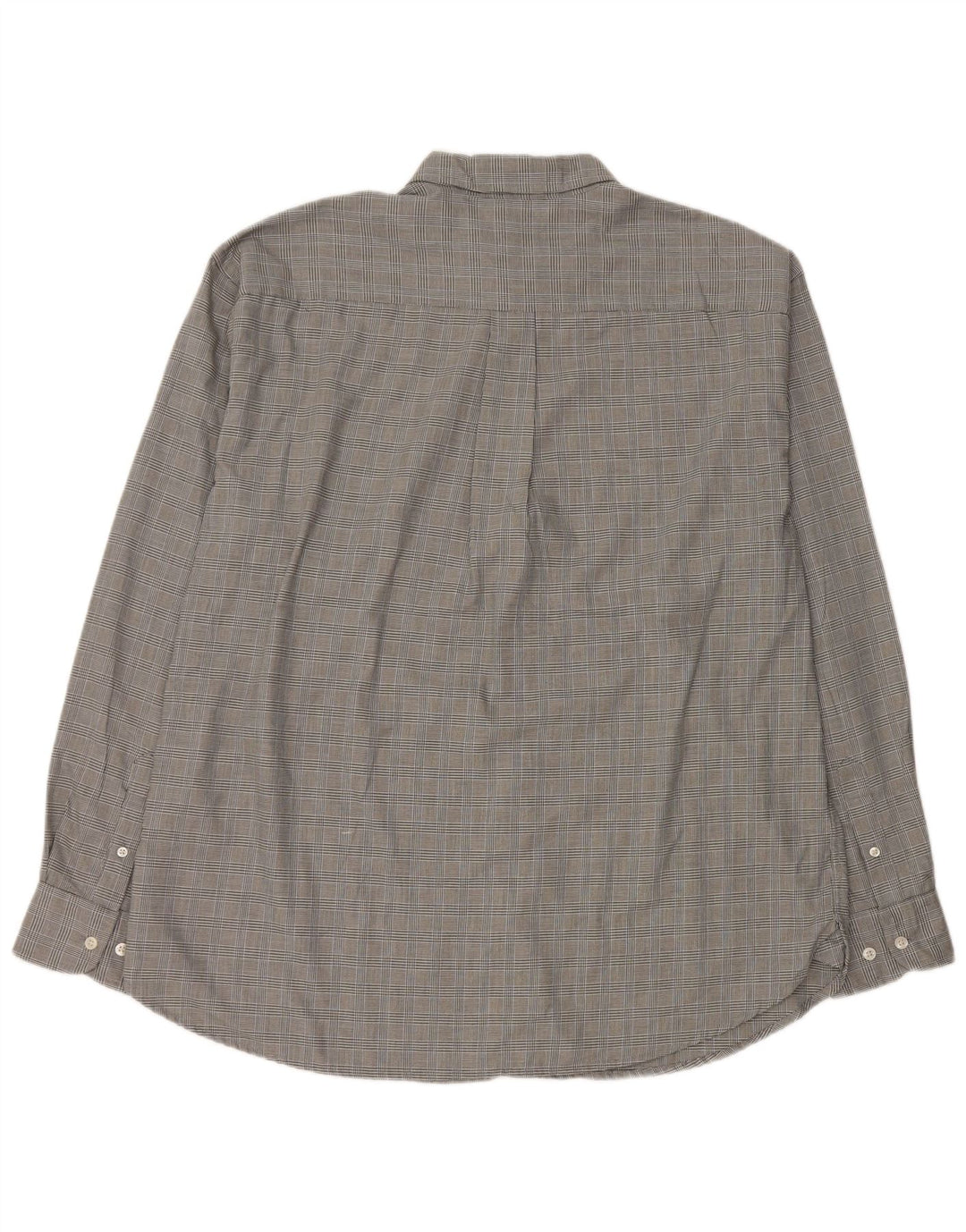 DOCKERS Mens Stain Defender Shirt XL Grey Check Cotton