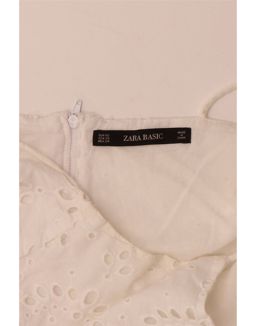 ZARA Womens Sundress UK 6 XS White Cotton