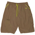 Adidas Mens Graphic Swimming Shorts Large Khaki Nylon