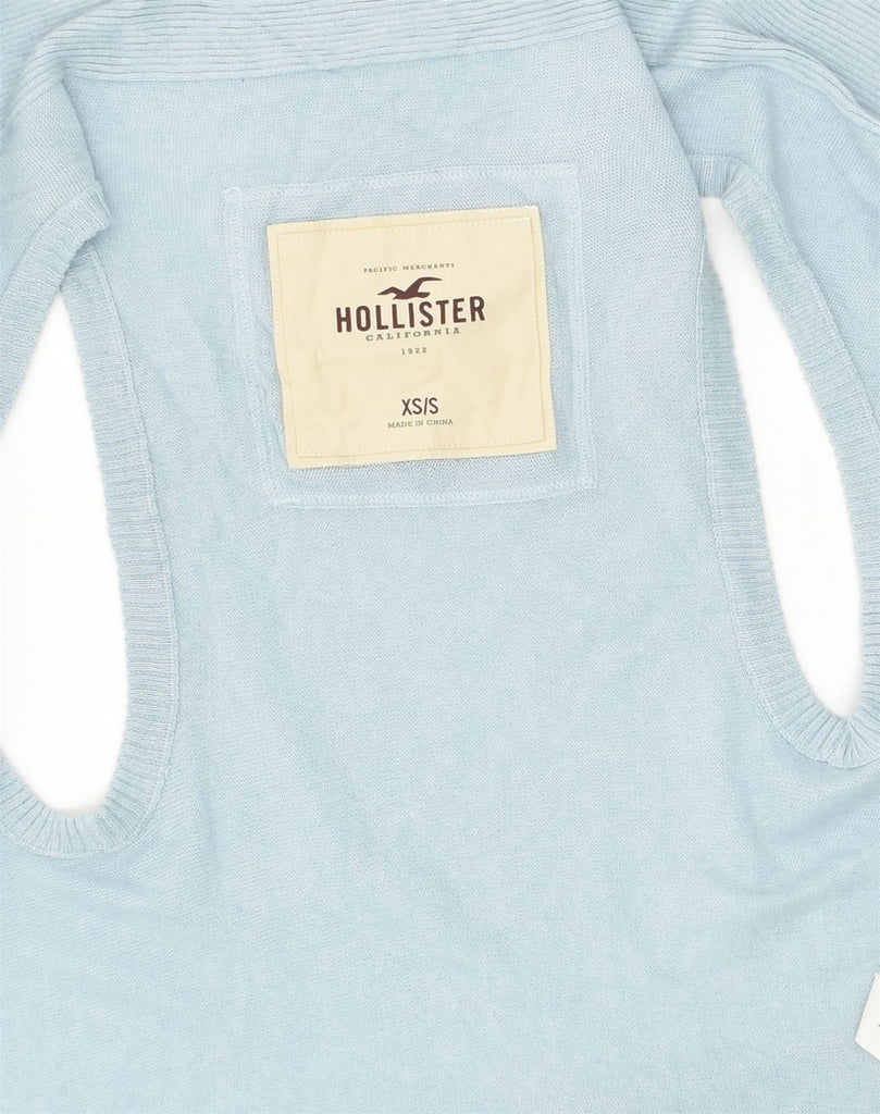 HOLLISTER Womens Cardigan Sweater UK 6 XS Blue Cotton | Vintage Hollister | Thrift | Second-Hand Hollister | Used Clothing | Messina Hembry 