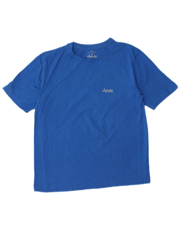 AUSTRALIAN L'ALPINA Mens T-Shirt Top Medium Blue Cotton