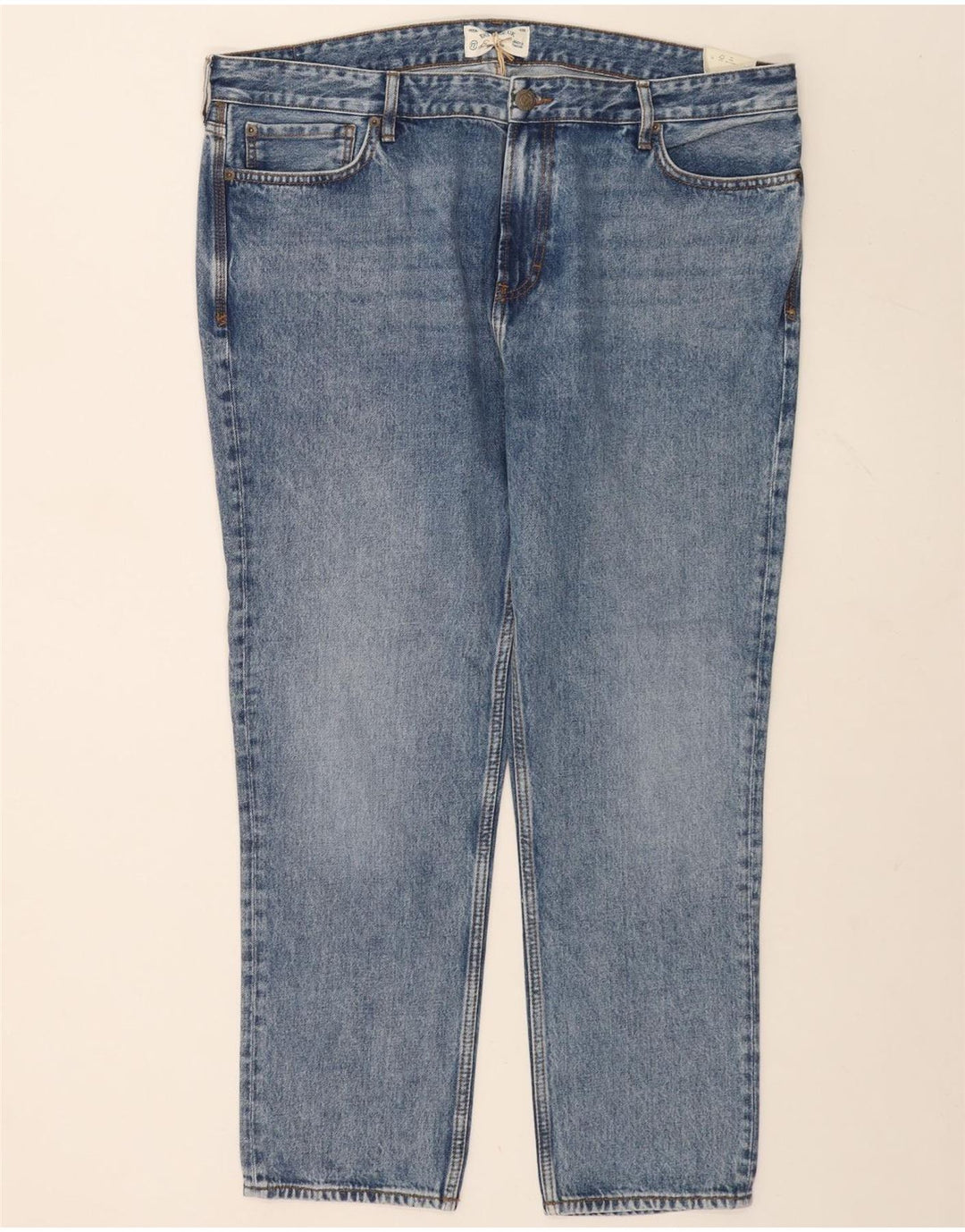 Fat Face Mens Tapered Jeans W42 L29 Blue Cotton