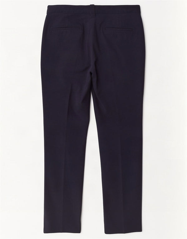 Laura Ashley Womens Slim Chino Trousers UK 14 Medium W34 L28 Navy Blue