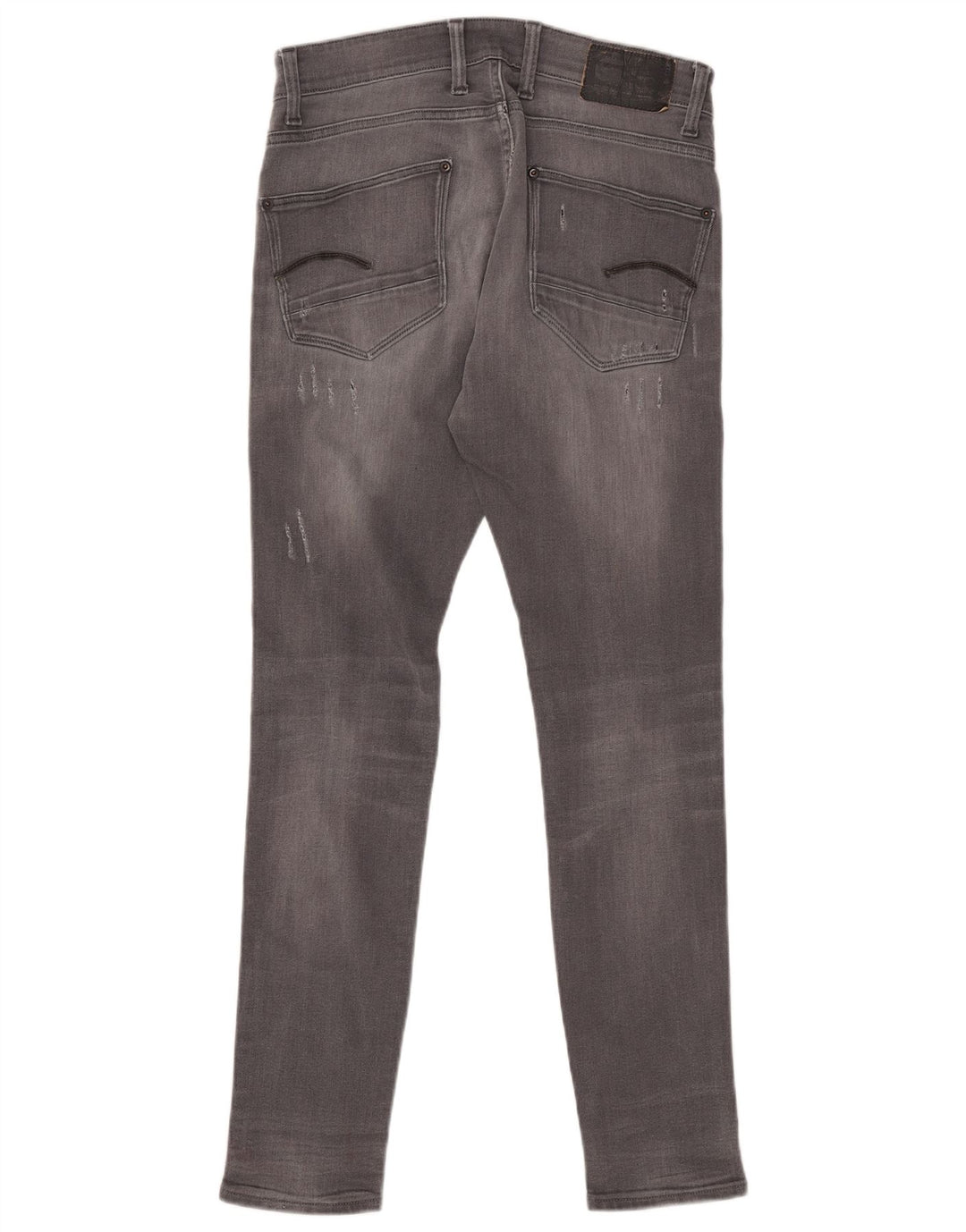 G-STAR Mens Revend Distressed Super Slim Jeans W32 L34 Grey Cotton