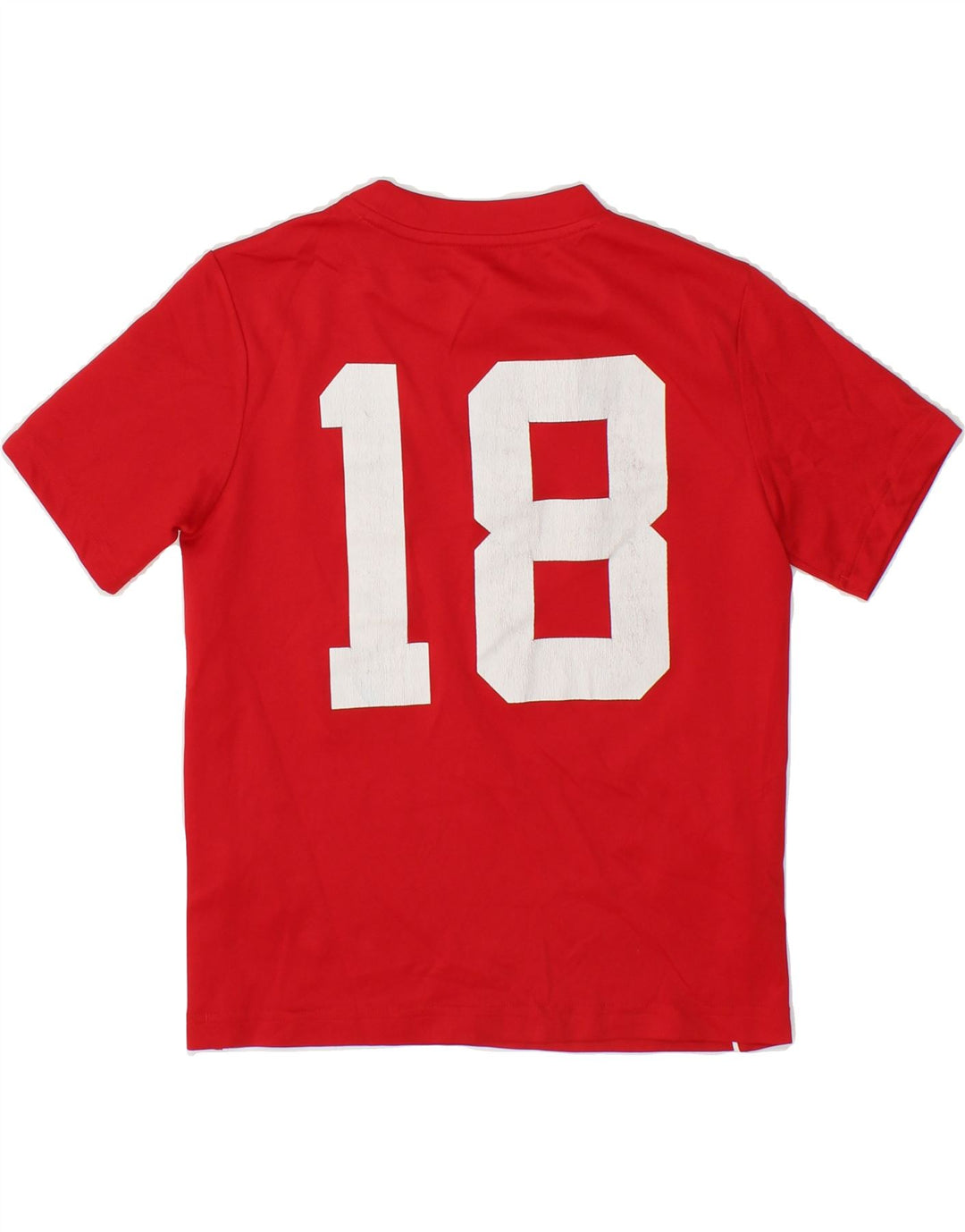 ADIDAS Boys Toms River Graphic T-Shirt Top 9-10 Years Small Red Polyester Vintage Adidas and Second-Hand Adidas from Messina Hembry 