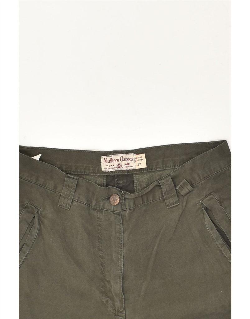 MARLBORO CLASSICS Womens Cargo Shorts W27 Small Khaki Cotton | Vintage Marlboro Classics | Thrift | Second-Hand Marlboro Classics | Used Clothing | Messina Hembry 