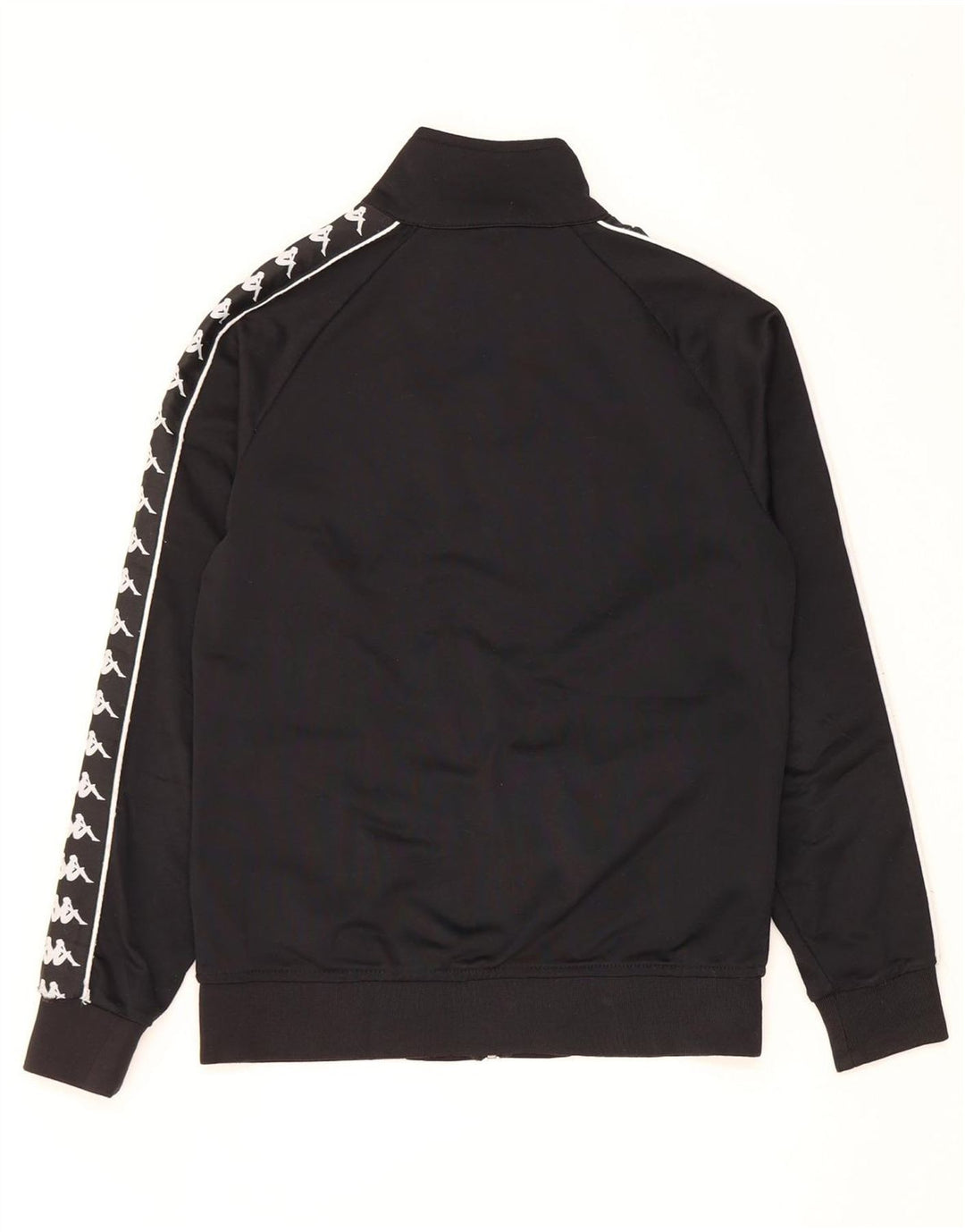 Kappa Mens Graphic Tracksuit Top Jacket Small Black Polyester