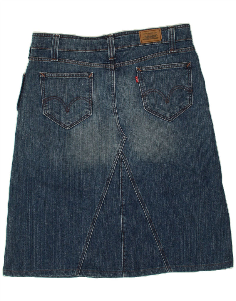 LEVI'S Womens Denim Skirt US 14 XL W36 Blue Cotton | Vintage Levi's | Thrift | Second-Hand Levi's | Used Clothing | Messina Hembry 
