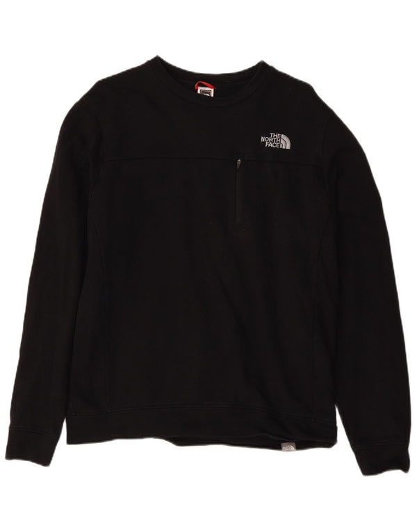 The North Face Mens Sweatshirt Jumper Large Black Cotton