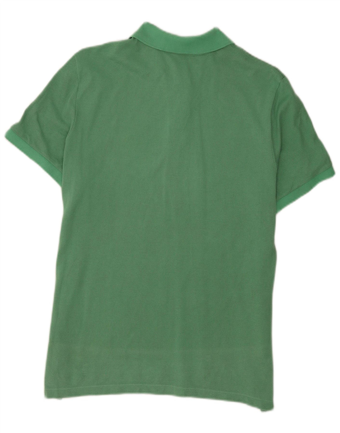 Lacoste Womens Polo Shirt Size 42 Large Green Cotton