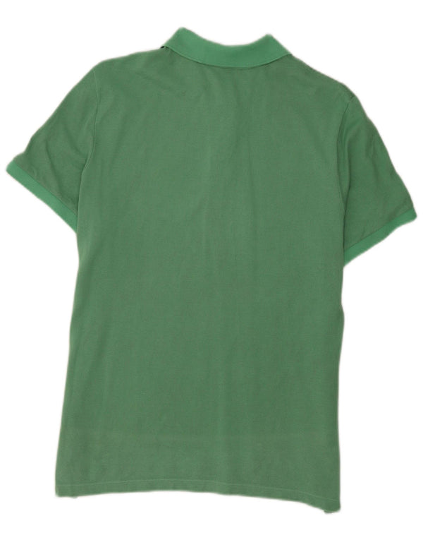 Lacoste Womens Polo Shirt Size 42 Large Green Cotton