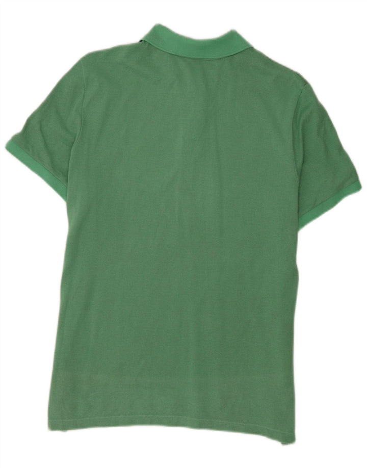 Lacoste Womens Polo Shirt Size 42 Large Green Cotton