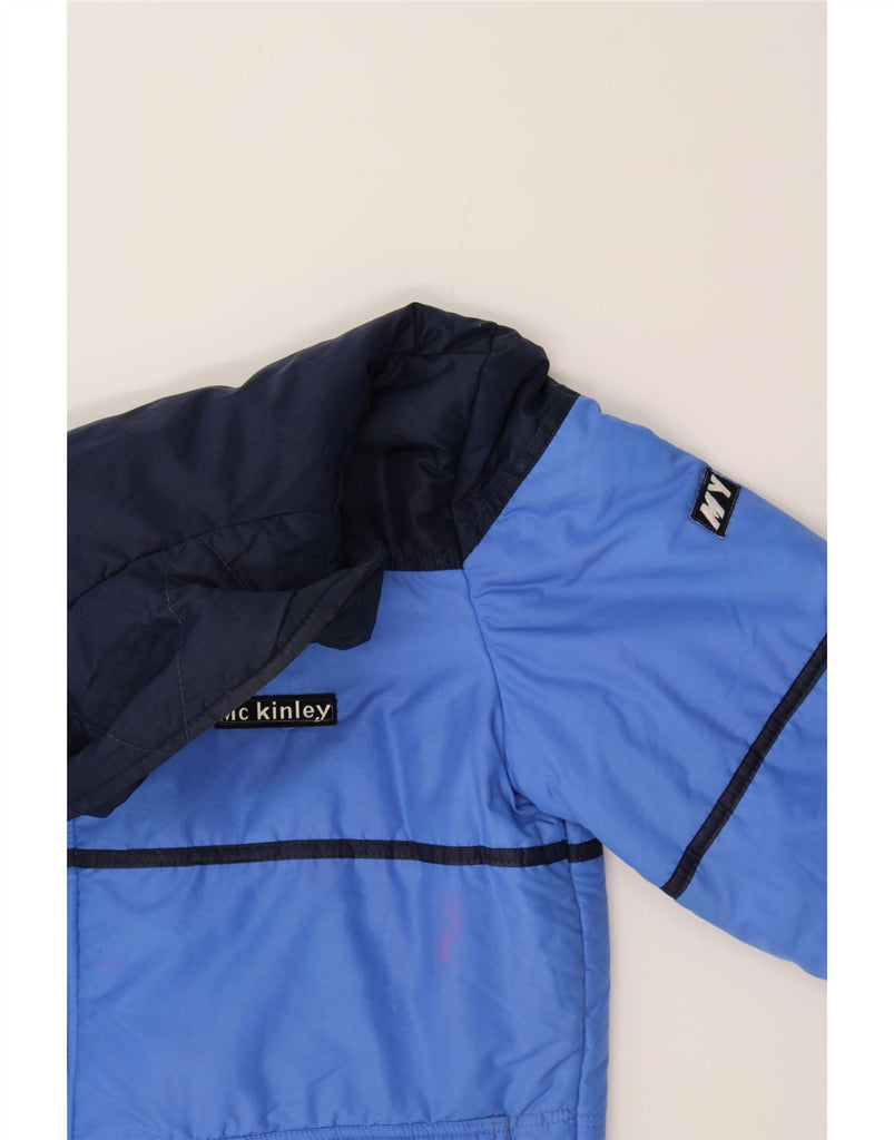 MCKINLEY Mens Windbreaker Jacket IT 56 3XL Blue Colourblock Polyamide Vintage McKinley and Second-Hand McKinley from Messina Hembry 