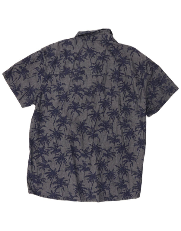 Mountain Warehouse Mens Abstract Pattern Shirt XL Blue Hawaiian