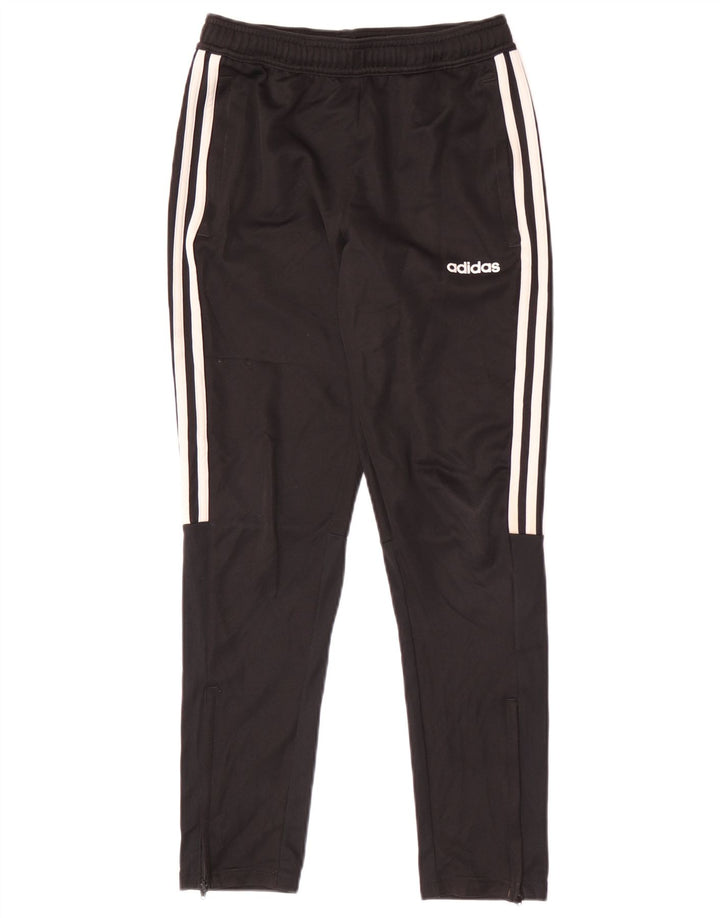 Adidas Boys Aeroready Tracksuit Trousers 11-12 Years Black Polyester