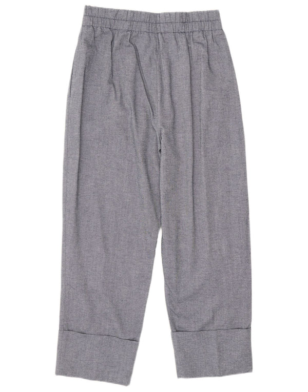 ZARA Womens Straight Chino Trousers Medium W28 L25 Blue Cotton