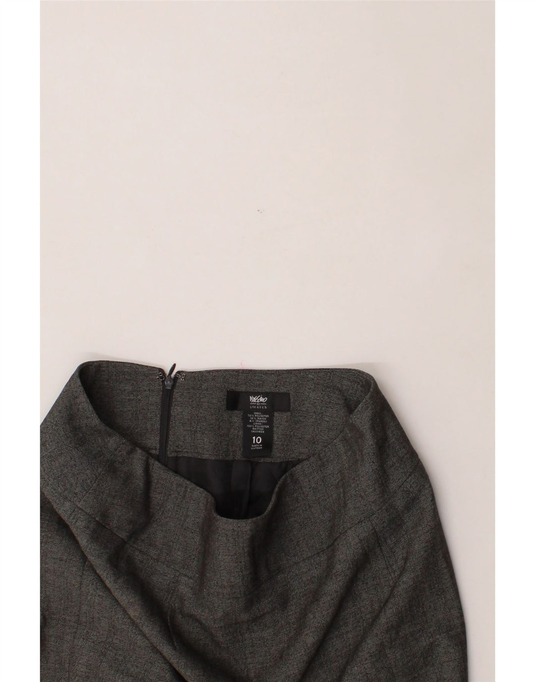 MOSSIMO Womens Pencil Skirt US 10 Large W32  Grey Herringbone Polyester Vintage Mossimo and Second-Hand Mossimo from Messina Hembry 