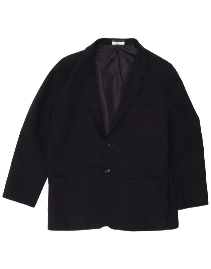 Marks & Spencer Mens 2 Button Blazer Jacket UK 38 Medium Navy Blue