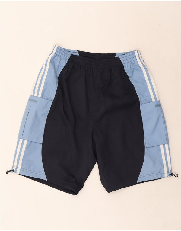 Adidas Mens Swimming Shorts Medium  Navy Blue Colourblock Polyester