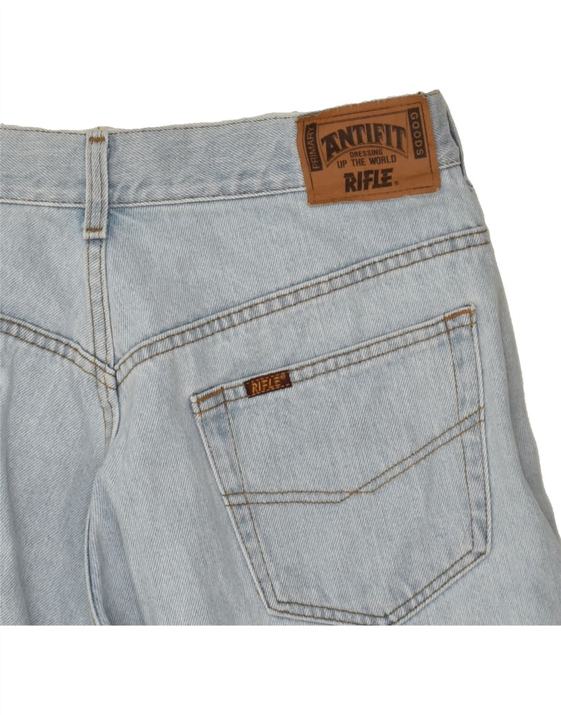 RIFLE Mens Denim Shorts W38 XL Blue Cotton | Vintage Rifle | Thrift | Second-Hand Rifle | Used Clothing | Messina Hembry 