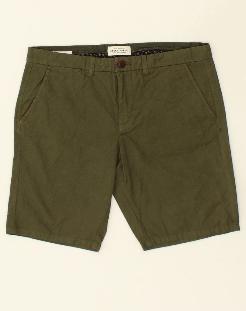 JACK & JONES Womens Regular Fit Chino Shorts Small W30 Khaki Cotton | Vintage Jack & Jones | Thrift | Second-Hand Jack & Jones | Used Clothing | Messina Hembry 