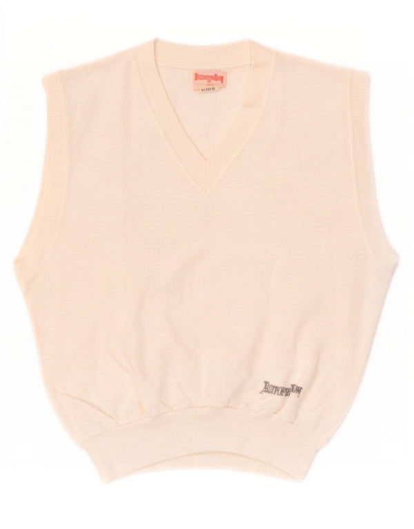 Fruit Of The Loom Mens Vest Tank Top Medium White Cotton