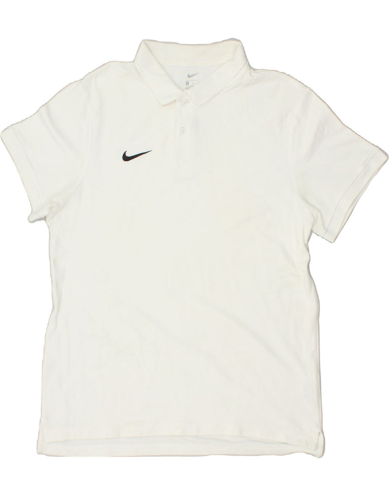 NIKE Mens Tall Polo Shirt XL White Cotton | Vintage Nike | Thrift | Second-Hand Nike | Used Clothing | Messina Hembry 